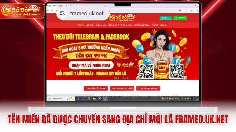 Tên miền đã được chuyển sang địa chỉ mới là framed.uk.net