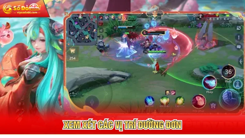 Xem xét các vị trí đường đơn